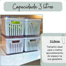 Organizador de Geladeira Transparente – Kit Inteligente para Cozinhas Organizadas