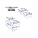 Organizador de Geladeira Transparente – Kit Inteligente para Cozinhas Organizadas